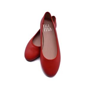 Leather Ballet Flats Red | Handmade in Spain